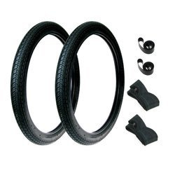 Complete set: 2x 2.25x19 tires + 2x tubes & 2x rim tape for Simson SR2