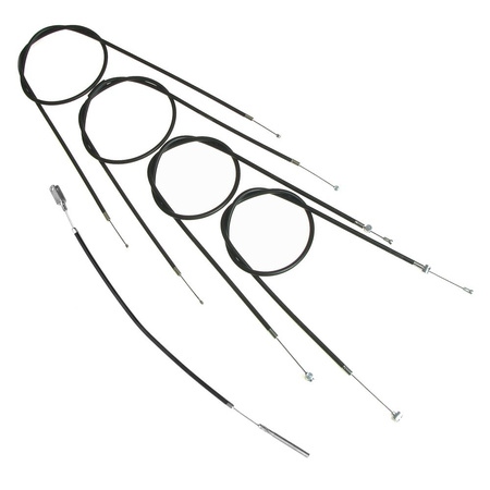 Bowdenzugsatz passend für DKW RT175VS RT200VS (5-teilig) Bowdenzüg - schwarz 