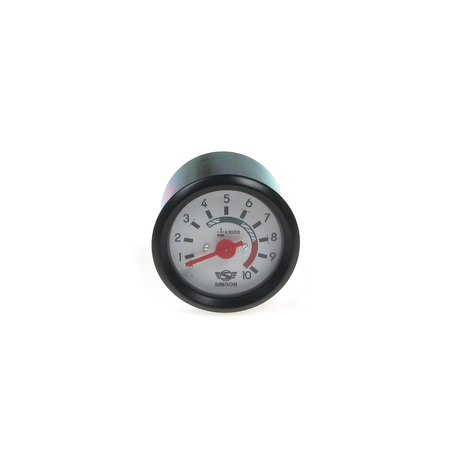 Rev counter with lighting, white ø60 MMB for Simson S50 S51 S53 S60 S70 S83