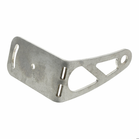Stainless-steel Plate Holder Type 2 for Simson S51 Rear Shock — Side Mount