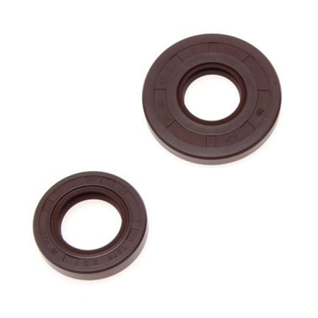 2-Piece Brown Motor Shaft Oil Seal Kit (Simmerring) for Simson SL1