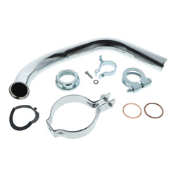 Komplettset Krümmer mit Schellen für Simson KR51/2 Schwalbe Auspuff