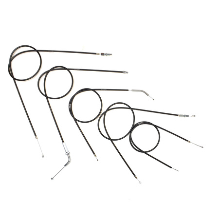 Bowden cable kit for NSU Quickly N/S up to No. 268491 – black, 5pc