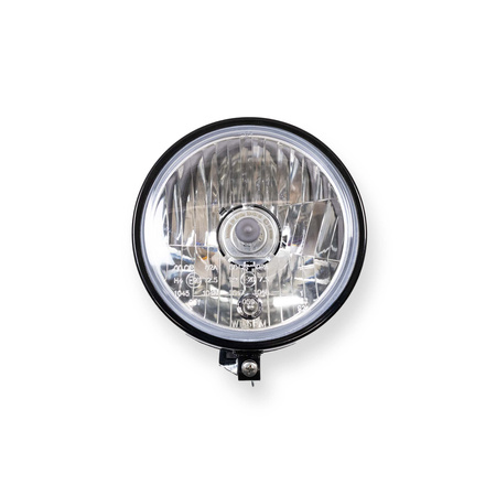 Zestaw reflektorów płaskich H4 12V halogen przezroczyste szkło Simson S50 S51 10-częściowy czarny