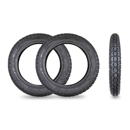 2x Motorcycle Tires 3.25x18 F-876 up to 130km/h for MZ ETZ JAWA SIMSON AWO