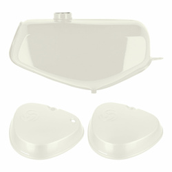 Fuel Tank & Side Cover Set for Simson S51/S70 — Alabaster White