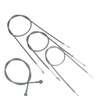 4-piece grey Bowden cables & speedometer cable set for MZ RT125/1 RT125/2