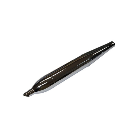 Chrome 49cm short cigar muffler for Simson SR1 SR2 SR2E KR50