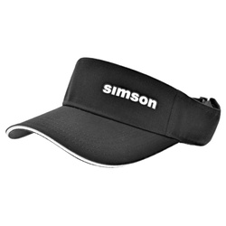SIMSON Motorcycle Visor Cap – Black Unisex, 100% Cotton