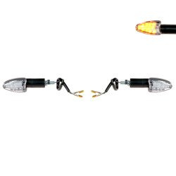 2x LED Turn Signals M8x1.25 12-LED F/R ATV/Scooter/Motorcycle E-approved