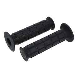 Pair of handlebar grips for Simson S50 S51 SR50 - waffle pattern black