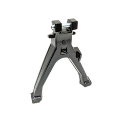 Stojak uchylny +2cm przedłużony stojak główny do Simson S51 S50 - czarny jedwabisty mat