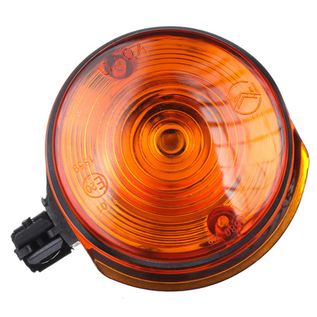 Blinker mit E-Prüfzeichen vorn (schwarz / orange) für Simson S50 S51, MZ TS ETZ