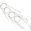 Bowden cable kit for Simson SR1 (4pc) - grey