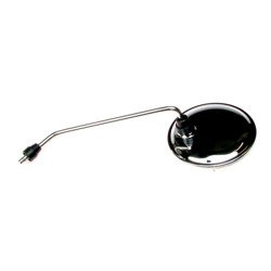Right Chrome Rear Motorcycle Mirror Ø118 M10 for MZ ETZ/TS/ETS/JAWA