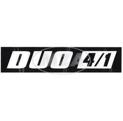 Black/White Adhesive Sticker 25x6cm for Simson DUO 4/1