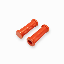 Pair Footpeg Rubbers (old) for Simson S50/S51/S70/KR51/Schwalbe - Red