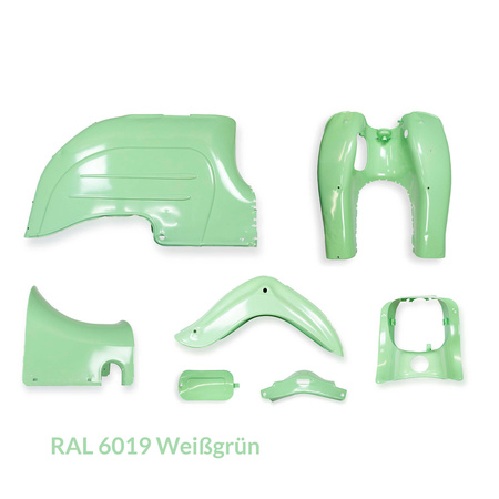 Powder coating service sheet metal parts - Simson KR51 Schwalbe in RAL color of your choice