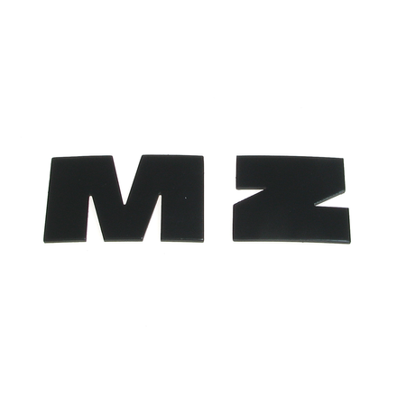 Letter M + Z tank for MZ ETZ125 ETZ150 ETZ250 ETZ251 (black, corrugated) new