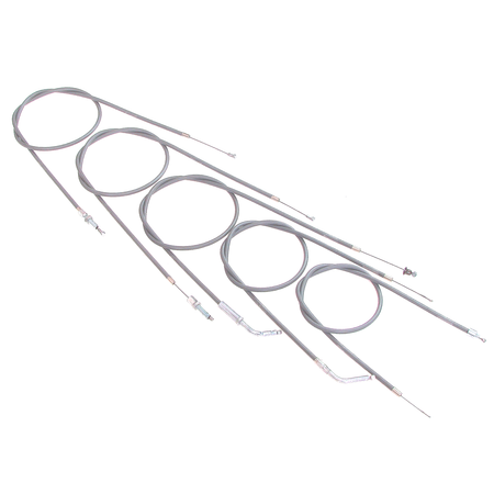 NSU Quickly N/S 5-piece Control Cable Kit (Bowden) - Grey