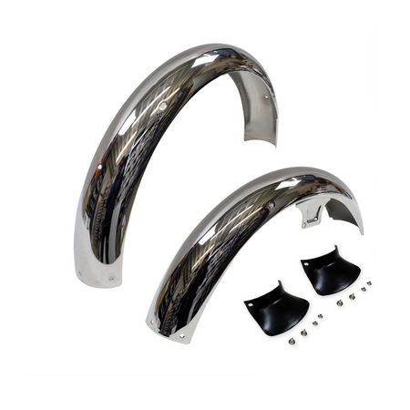 Set of 2 Chrome Fenders/Mudguards for Simson S50 S51