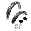 Chrome Fender Set 2x + Clamp, Screws & Mudflaps for Simson S51