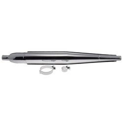 Exhaust muffler with 2x clamps for Jawa 50 Pionyr type 20 21 - chrome-plated