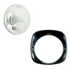 Black headlight bezel + headlamp for Simson SR4-2 Duo, ES150, IWL Troll
