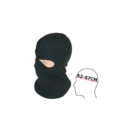 Black Cotton Balaclava S/M 2-Hole Mask for Motorcycle, Moped, Bike, Quad