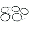 5-piece Bowden cable kit for IWL Berlin/Wiesel - black