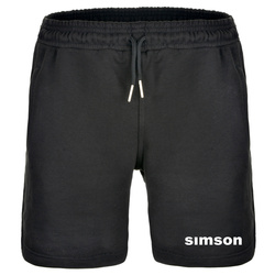 Damskie spodnie dresowe dla Simsona – Hotpants z bawełny, czarne, XS