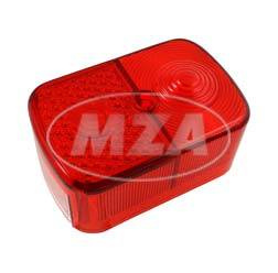 Simson Schwalbe KR51 Square Tail Light Cap (E‑Mark) SR4-1/2/3/4