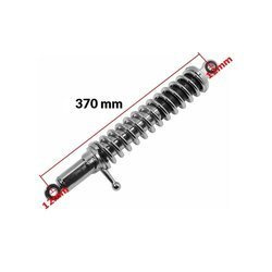 Federbein Stoßdämpfer Universal 370 mm / 12 mm für Moped Motorrad Roller