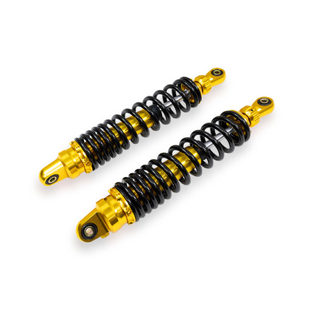 Pair of struts shock absorbers suitable for Simson S51 S50 S70 Enduro - chrome 360 mm