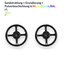 Powder-Coat Rims (Pair) for Piaggio Ciao - Custom RAL Color