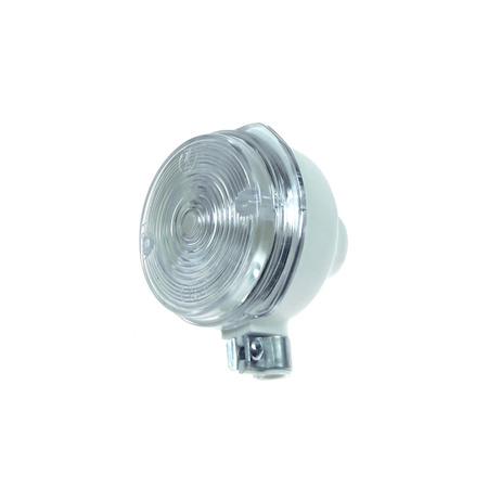 Front Turn Signal with E‑Mark (white) for Simson S50/S51/S70, MZ TS/ETZ