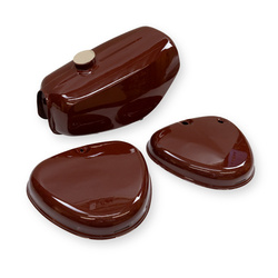 Set: Tank + side cover sealed for Simson S51 S50 - Bordeaux Metallic