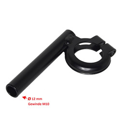 Blinkerträger vorn 12mm mit Gewinde M10x1,25 - schwarz