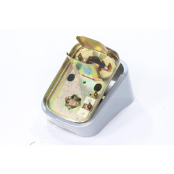 Silver Square Tail Light Lower Housing (old) for Simson KR51/Schwalbe SR4