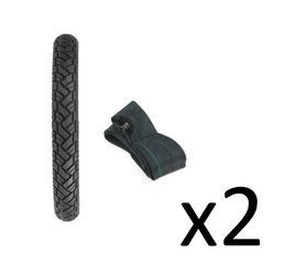 2x tires Vee Rubber + tube 2.75x16 slick profile for Simson S50 S51 KR51 SR4