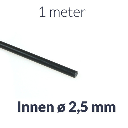 1m x obudowa linki Bowdena czarna wewnętrzna ø2,5mm do motorowerów, motocykli, hamulców, sprzęgieł, przepustnic