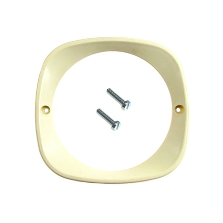 Beige headlight trim ring set +2 screws for Simson KR51, MZ ES, IWL Troll