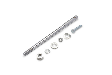 Front axle with clamping bolts for Simson S50/S51/S70/SR50/SR80