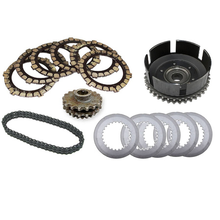 Clutch Kit, Plates, Sprocket & DZM Chain for MZ ES/ETS/TS/ETZ 125-150