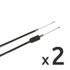 2x Throttle Cables (Bowden) for BMW R60/6 Motorcycle – Replacement