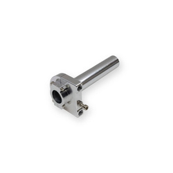 Schnellgasdrehgriff Alu CNC für Simson S50 S51 S53 S70 SR50 - silber eloxiert