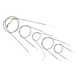 Bowden cable set for NSU Quickly N, S from vehicle 651959 3-speed - gray