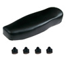 Simson S50/S51/S70 Replacement Seat - Black Smooth Rubber Bumpers, No Logo