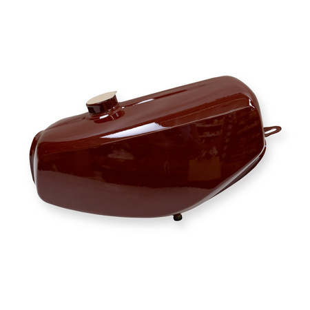 Zestaw: Zbiornik + pokrywa boczna uszczelniona do Simson S51 S50 - Bordeaux Metallic