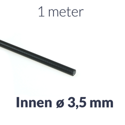 1m x obudowa linki Bowdena czarna wewnętrzna ø3,5mm do motorowerów, motocykli, hamulców, sprzęgieł, przepustnic